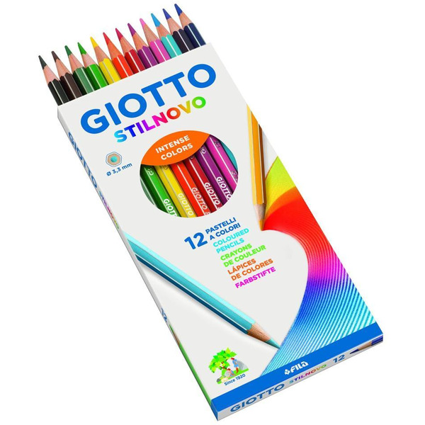 Карандаши FILA GIOTTO STILNOVO AST, 12 цв, арт. 256500
