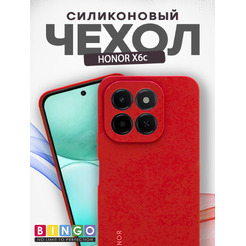 Чехол-накладка Bingo Silicone Case для HONOR X6c Красный