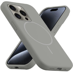 Бампер Bingo Silicone Magnetic для APPLE iPhone 15 Pro Серый