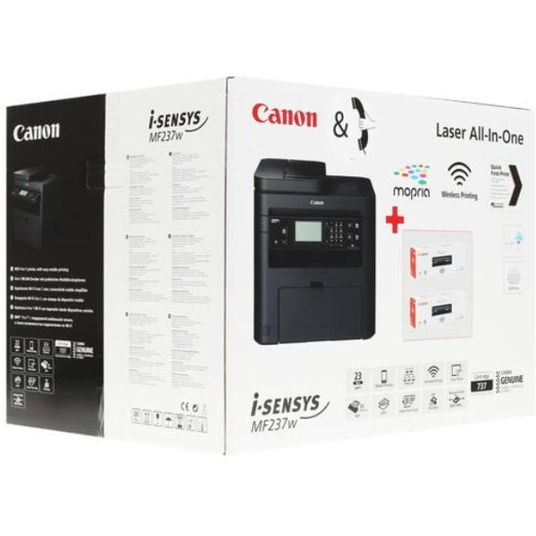 МФУ Canon i-SENSYS MF237w (1418C170) 2 картриджа 737