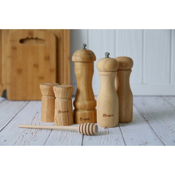 Набор мельница для перца и солонка BRAVO 351 гевея