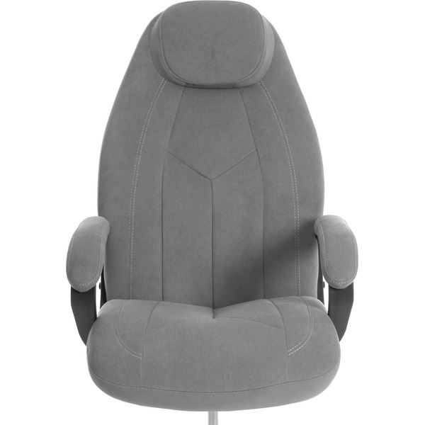 Кресло офисное Tetchair Boss metalBL (велюр, серый, 29)