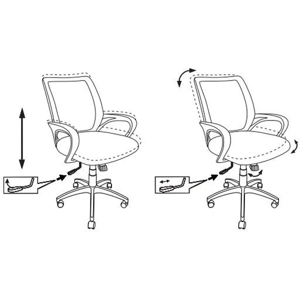 Кресло Бюрократ CH-695N/SL/OR/BLACK (черный/оранжевый)