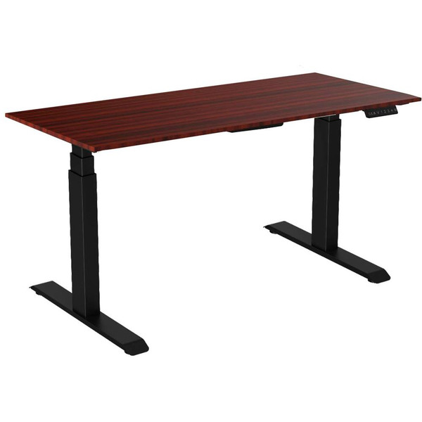 Стол для работы стоя WellDesk Uplift с электроприводом 28мм (дуб стирлинг, черный)