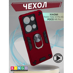 Бампер Bingo Warrior для XIAOMI Redmi Note 13 Pro 4G/POCO M6 Pro Красный