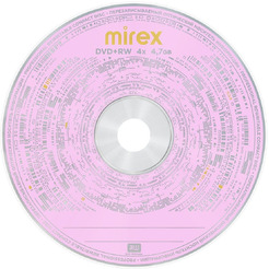Диск DVD+RW Mirex Brand 4X 4,7GB Bulk 50 (50/500) UL130022A4T
