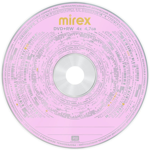 Диск DVD+RW Mirex Brand 4X 4,7GB Bulk 50 (50/500) UL130022A4T