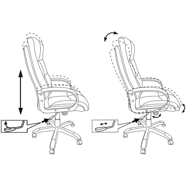 Кресло Бюрократ CH-824/LT-28 (серо-голубой)