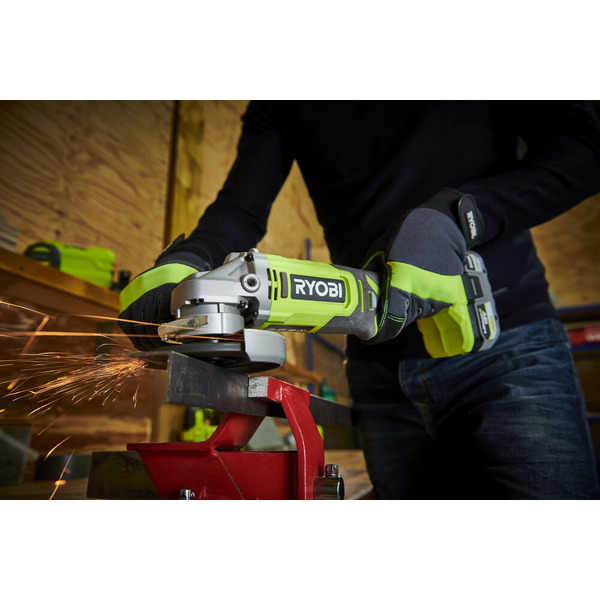 Угловая шлифмашина RYOBI ONE + RAG18115-0 (5133005402) без АКБ и ЗУ