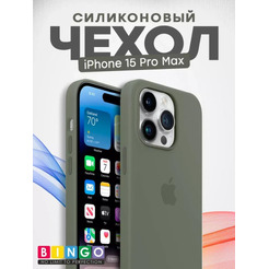Бампер Bingo Silicone Case для APPLE iPhone 15 Pro Max Оливковый