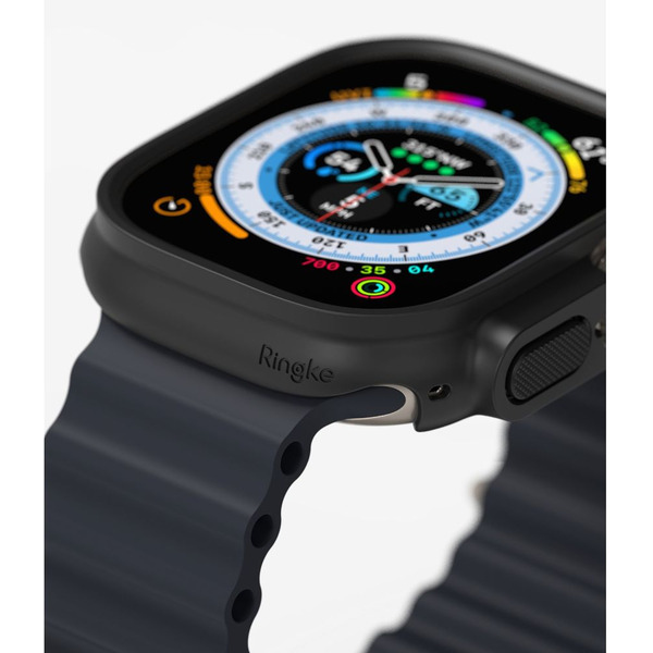 Чехол Ringke SLIM 2шт для APPLE WATCH ULTRA 1 / 2 (49 MM) CLEAR & MATTE BLACK
