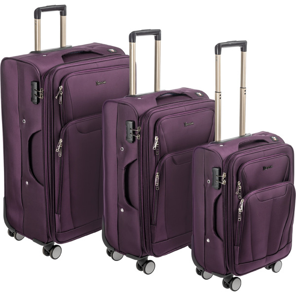 Чемодан MONZA 23014# (S, фиолетовый)