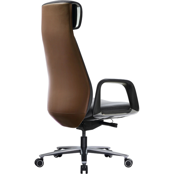 Кресло HAWASAN EX-820 (экокожа, графит/коричневый)