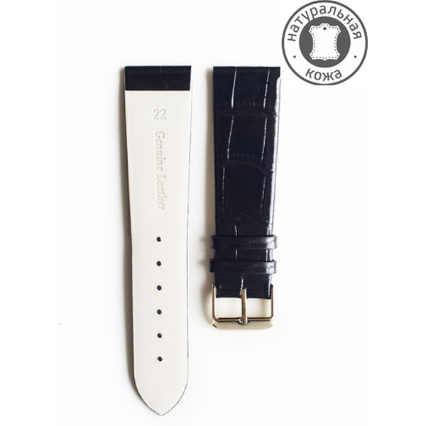 Ремешок D&A Kroko РК-22-03-02-1-1 (черный)