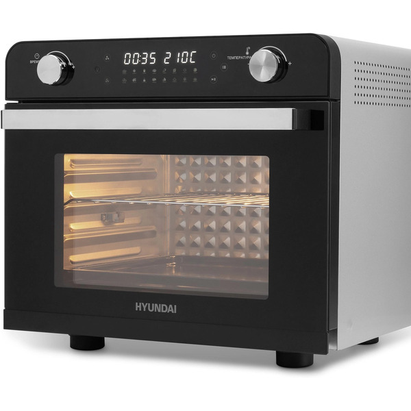 Мини-печь Hyundai MIO-HY087 (серебристый/черный)
