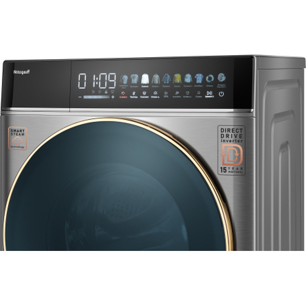 Стирально-сушильная машина WEISSGAUFF WMD 58411 Direct Drive Inverter Premium Steam Steel
