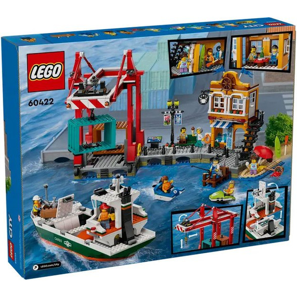 Конструктор LEGO City 60422 Морской порт с грузовым судном