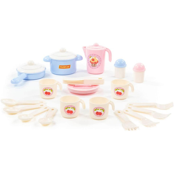Набор игрушечной посуды Полесье Настенька 79947 (на 4 персоны)