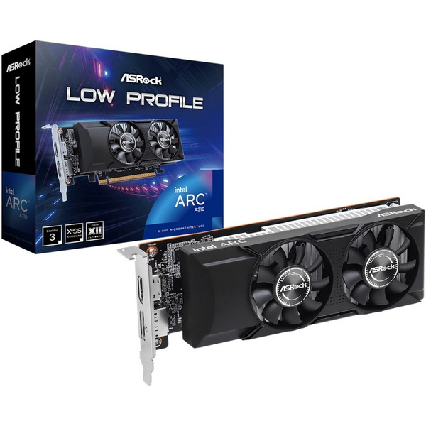 Видеокарта ASRock Intel ARC A310 Low Profile 4GB A310 LP 4G