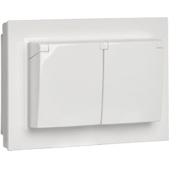 Розетка IEK Brite РСбш12-3-44-БрКр