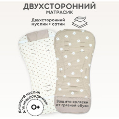 Матрасик в коляску Bubago КМ1 BG 169-1 (бежевый мишки)