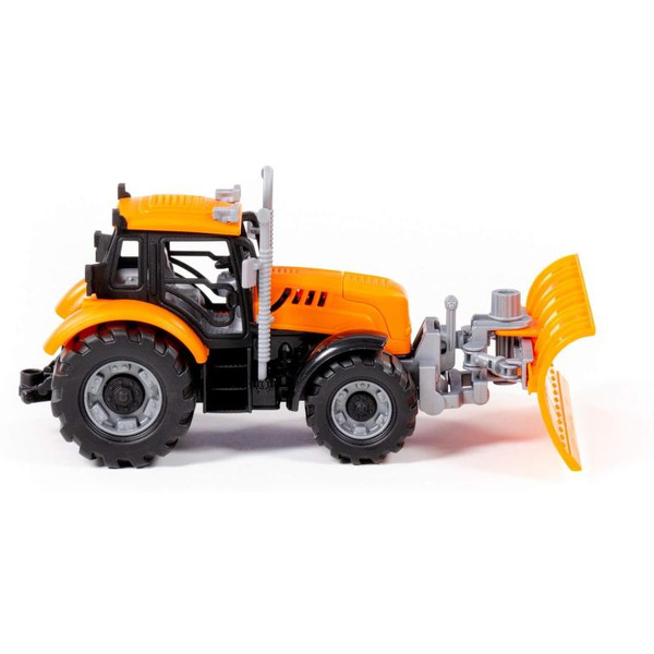 Трактор Полесье Прогресс с лопатой-отвалом инерционный (оранжевый) 91765