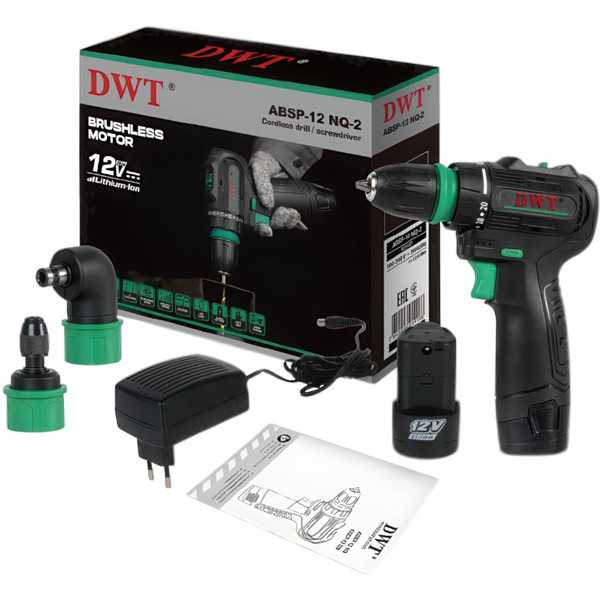 Дрель-шуруповерт ударная аккумуляторная DWT ABSP-12 NQ-2 BMC