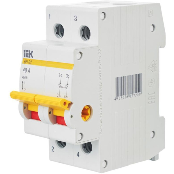 Выключатель нагрузки IEK ВН-32 2Р 40А MNV10-2-040