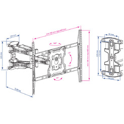 Кронштейн для телевизора Kromax ATLANTIS-46 серый (20259)