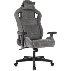 Кресло игровое Zombie Ghost Fabric (серый)