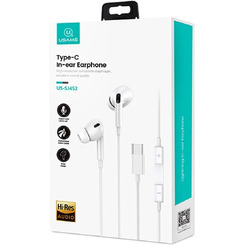 Проводные наушники USAMS EP-41 Type-C (SJ452HS01) белый