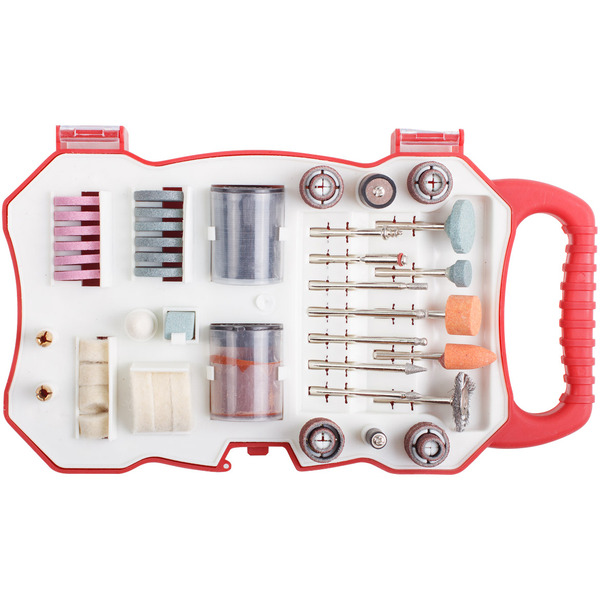 Набор аксессуаров для гравера 40 предметов в боксе для шлифовки WORTEX MGK082U11911