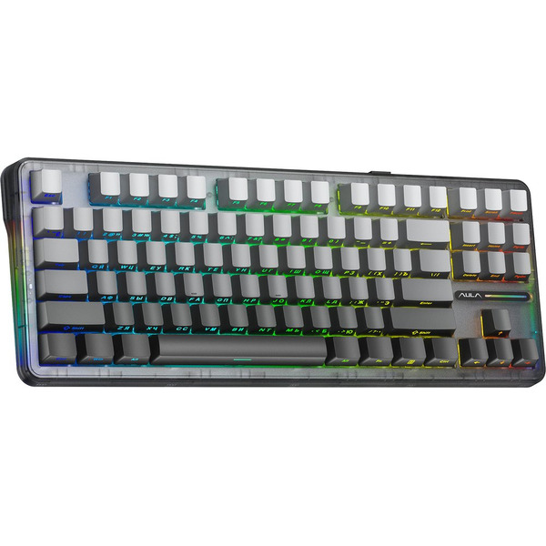 Клавиатура AULA F87 3 в 1 (Gradient Grey side-engraved Reaper Switches Russia)