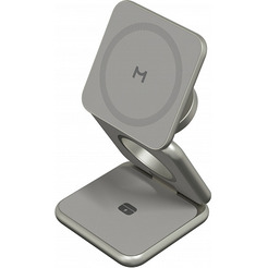 Беспроводное зарядное Magssory Fold Pro 3 в 1 WCH063 (титановый)