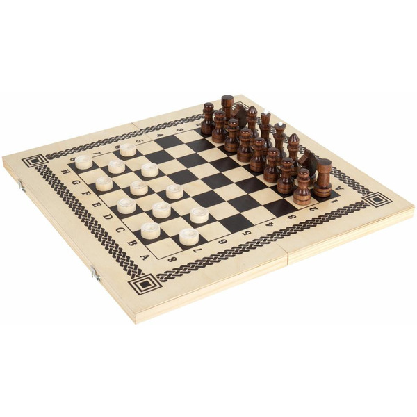 Шахматы, шашки, нарды 3в1 ЗОЛОТАЯ СКАЗКА 665364