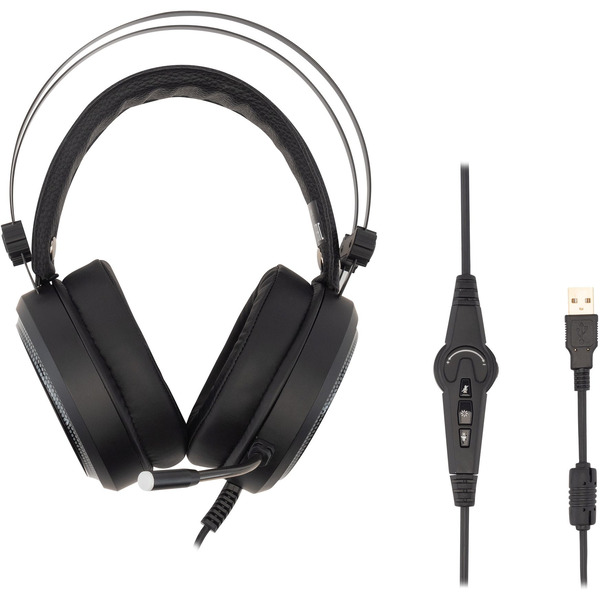 Наушники с микрофоном Oklick HS-L810G ANONYMOUS (черный)