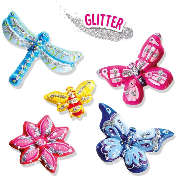 Набор для творчества из гипса SES Creative Блестящие бабочки 01131