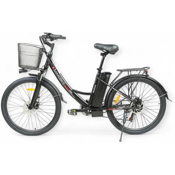 Электровелосипед SameBike VENTURE SB-VENTURE350 (чёрно-серебристый)