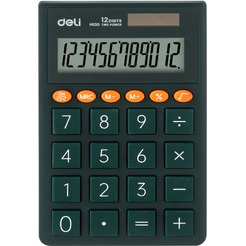 Калькулятор Deli EM130 (зеленый)