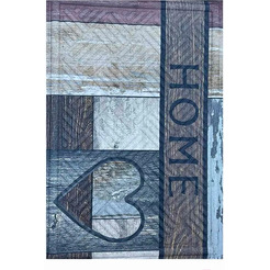 Коврик грязезащитный Multy Home Rambo-Lima 43x63 SH50001585 (разноцветный с надписью и узором сердца)