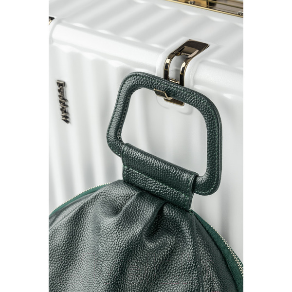 Чемодан DoubleW E087# (M, белый)