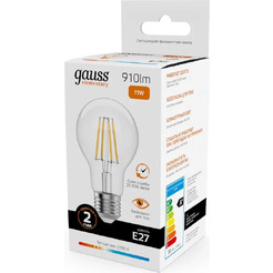 Лампа Gauss Filament Elementary А60 11W 910lm 2700К Е27 22211