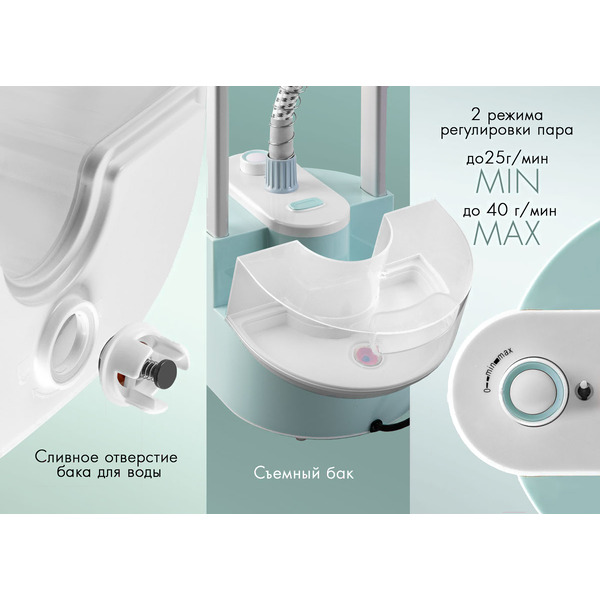 Отпариватель Endever Odyssey Q-14 (зеленый/белый)