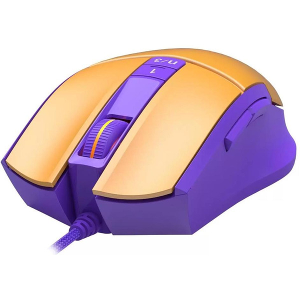 Мышь A4Tech Bloody L65 Max (желтый/фиолетовый)