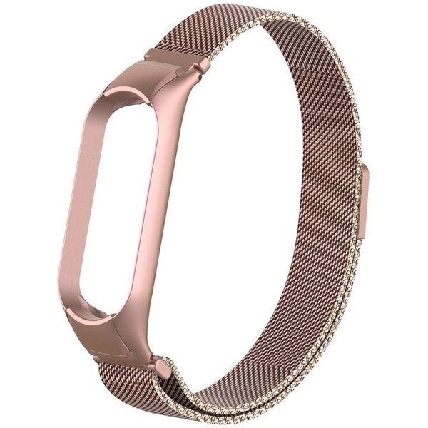 Ремешок Bingo Magnetic для Xiaomi Mi Band 3/4 Розовое золото