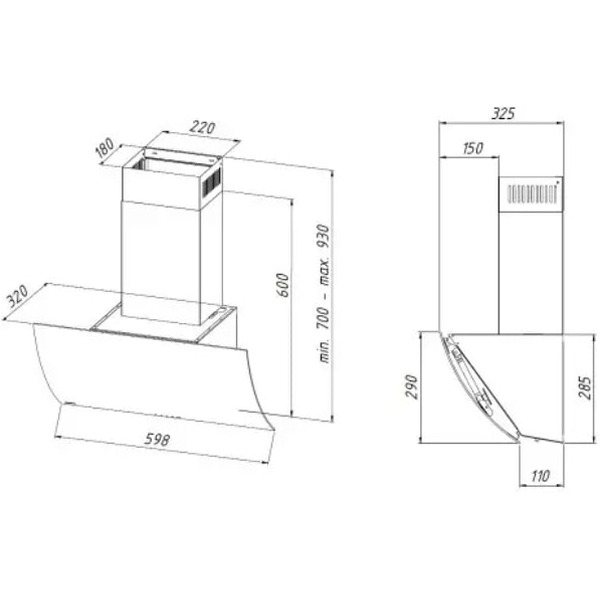 Вытяжка Akpo Clarus eco 60 wk-4 (серый)