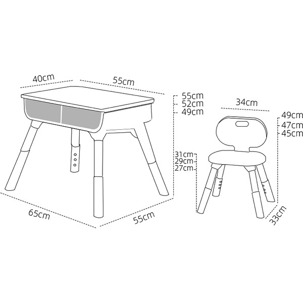 Комплект мебели с детским столом NINO Smart DS