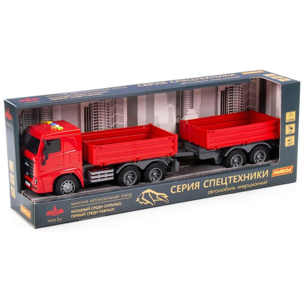 Автомобиль бортовой с прицепом Полесье 94155 МАЗ