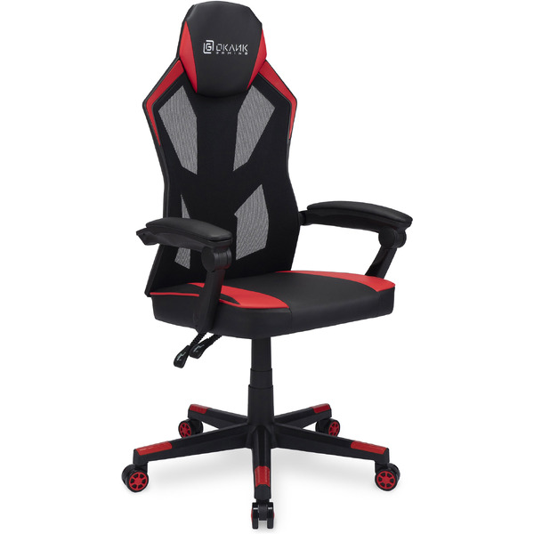 Кресло Oklick 121G (черный/красный)