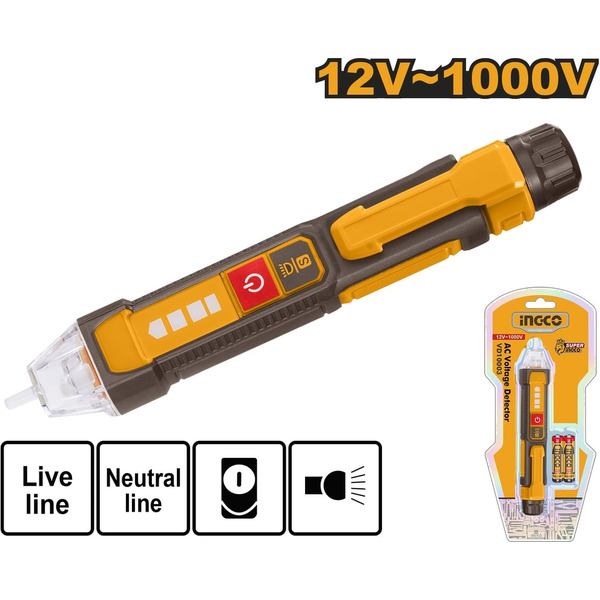 Отвертка индикаторная бесконтактная INGCO VD100091